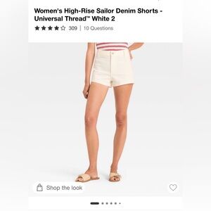 Universal Thread Women's Cream Shorts